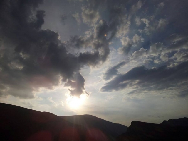  Il tramonto sul Guara 